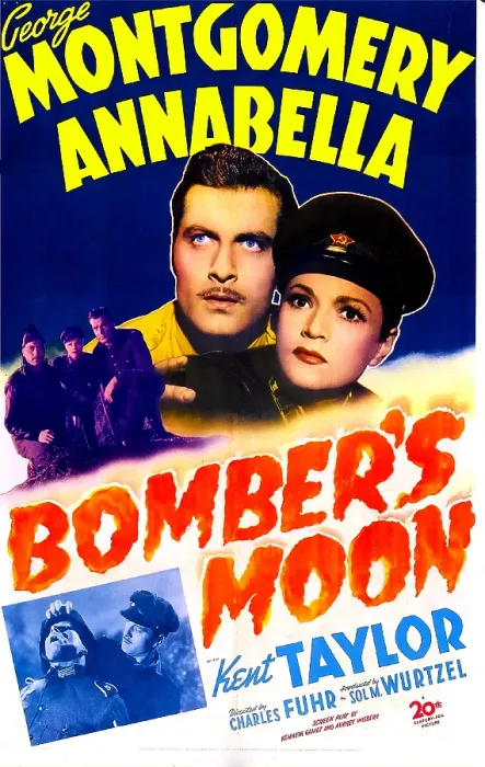 Framed Print : BOMBER'S MOON, US poster, George Montgomery, Annabella, 1943. TM and copyright 20th Century Fox Film Corp. All rights reserved / courtesy Everett Collection