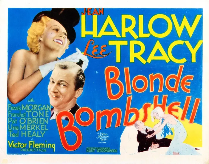 Framed Print : BOMBSHELL, (aka BLONDE BOMBSHELL), US lobbycard, from left: Jean Harlow, Lee Tracy, 1933 Framed Print : BOMBSHELL, (aka BLONDE BOMBSHELL), US lobbycard, from left: Jean Harlow, Lee Tracy, 1933