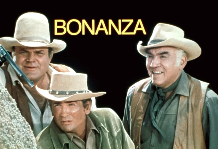 Framed Print : BONANZA, Dan Blocker, Michael Landon, Lorne Greene, 1959-1973 Framed Print : BONANZA, Dan Blocker, Michael Landon, Lorne Greene, 1959-1973