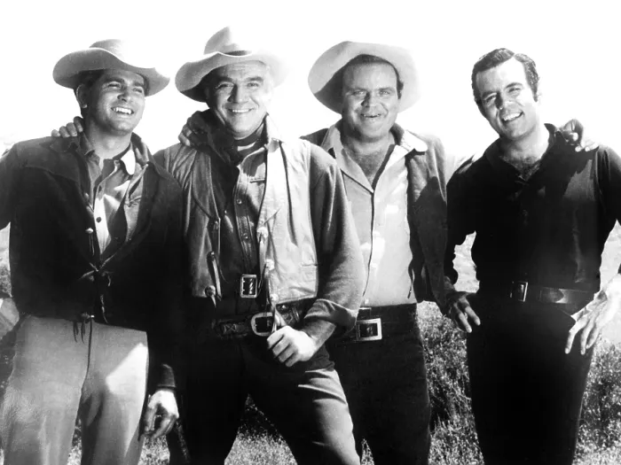 Framed Print : BONANZA, Michael Landon, Lorne Greene, Dan Blocker, Pernell Roberts, 1959-1973 Framed Print : BONANZA, Michael Landon, Lorne Greene, Dan Blocker, Pernell Roberts, 1959-1973