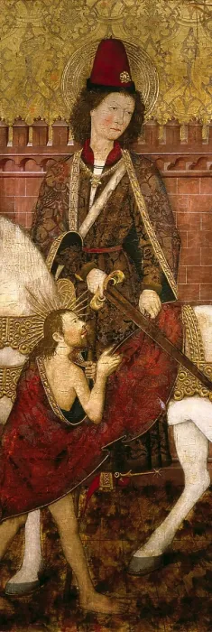Framed Print : BONNAT, Master of (15th century). Saint Martin. 1475 - 1500. Saint Martin dividing his cloack. Gothic. Aragonese school. 15th c. Painting. Gothic art. Tempera on wood. FRANCE Framed Print : BONNAT, Master of (15th century). Saint Martin. 1475 - 1500. Saint Martin dividing his cloack. Gothic. Aragonese school. 15th c. Painting. Gothic art. Tempera on wood. FRANCE