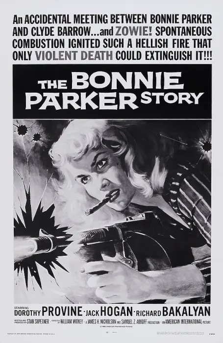 Framed Print : THE BONNIE PARKER STORY, Dorothy Provine on poster art, 1958