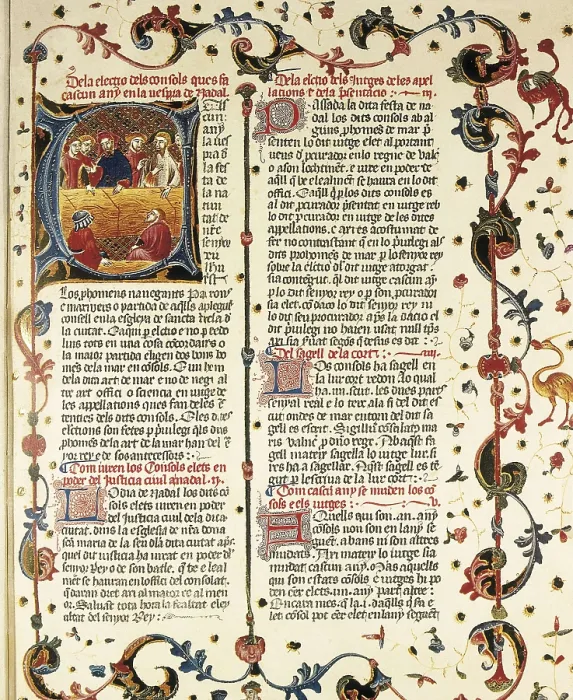 Framed Print : Book of the Fueros (Codes) of Valencia. 13th c. Facsimile edition. Romanesque art. Miniature Painting. SPAIN. Valencia. City Museum. AISA / Everett Collection**US SALES ONLY** Framed Print : Book of the Fueros (Codes) of Valencia. 13th c. Facsimile edition. Romanesque art. Miniature Painting. SPAIN. Valencia. City Museum. AISA / Everett Collection**US SALES ONLY**