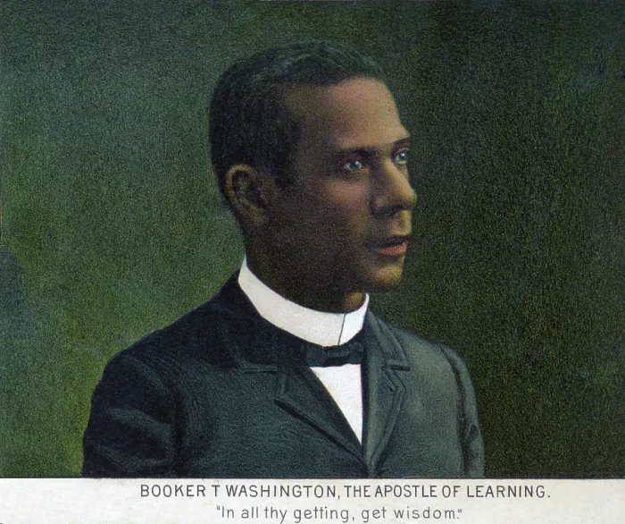 Framed Print : Booker T. Washington, detail of the print, Afro-American Monument'. chromolithograph ca. 1897 Framed Print : Booker T. Washington, detail of the print, Afro-American Monument'. chromolithograph ca. 1897