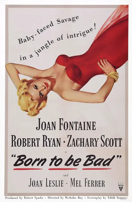 Framed Print : BORN TO BE BAD, US poster art, Joan Fontaine, 1950 Framed Print : BORN TO BE BAD, US poster art, Joan Fontaine, 1950