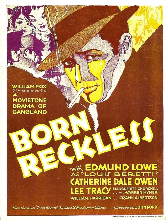Framed Print : BORN RECKLESS, Edmund Lowe on window card, 1930, TM and Copyright 20th Century Fox Film Corp. All rights reserved. / courtesy Everett Collection