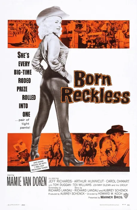 Framed Print : BORN RECKLESS, US poster art, Mamie Van Doren, 1958 Framed Print : BORN RECKLESS, US poster art, Mamie Van Doren, 1958
