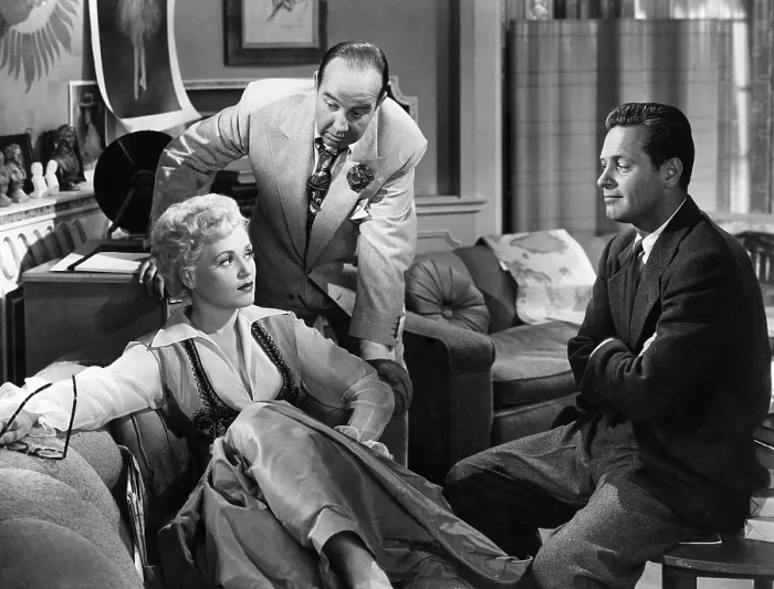 Framed Print : BORN YESTERDAY, Judy Holliday, Broderick Crawford, William Holden, 1950