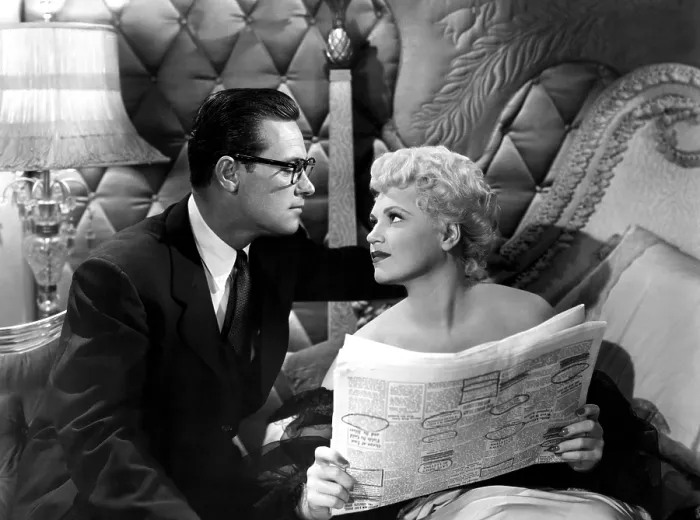 Framed Print : BORN YESTERDAY, William Holden, Judy Holliday, 1950