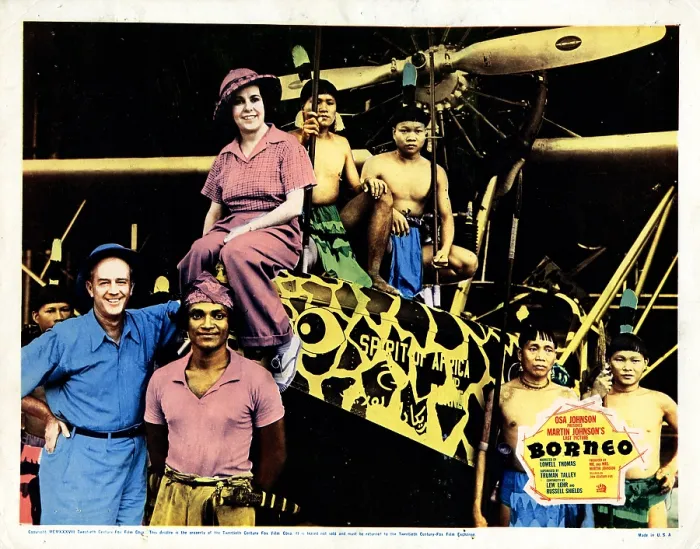 Framed Print : BORNEO, from left, Martin Johnson, Osa Johnson, 1937, TM and copyright 20th Century Fox Film Corp. All rights reserved / Courtesy: Everett Collection Framed Print : BORNEO, from left, Martin Johnson, Osa Johnson, 1937, TM and copyright 20th Century Fox Film Corp. All rights reserved / Courtesy: Everett Collection