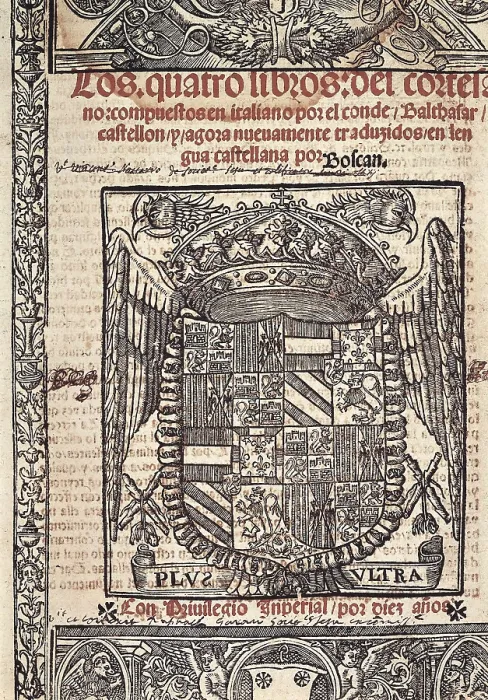 Framed Print : BOSCAN Y ALMOGAVER, Juan (1495-1542); CASTIGLIONE, Baldassare (1478-1529). 'The Book of the Courtier' Framed Print : BOSCAN Y ALMOGAVER, Juan (1495-1542); CASTIGLIONE, Baldassare (1478-1529). 'The Book of the Courtier'
