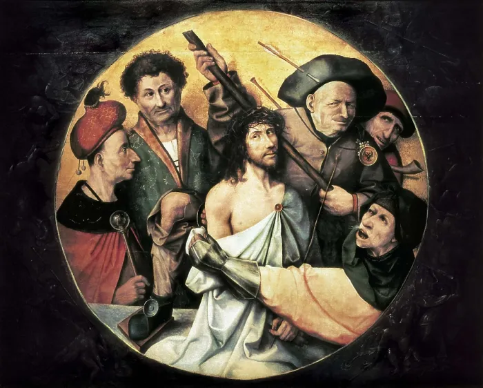 Framed Print : Bosch, Hieronymus Van Aeken, called (1450-1516). Thorn Coronation. 1510. SPAIN. San Lorenzo de El Escorial. Royal Monastery of San Lorenzo de El Escorial. Flemish art