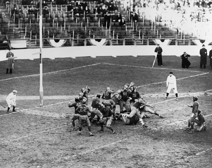 Framed Print : Boston Redskins after missing a point, during a loss Green Bay Packers, 1936. The next year the four year old Boston team moved, to become the Washington Redskins
