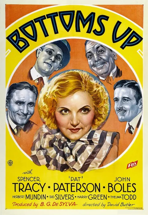 Framed Print : BOTTOMS UP, clockwise from bottom left: Spencer Tracy, Sid Silvers, Herbert Mundin, John Boles, Pat Paterson, 1934, TM and Copyright 20th Century Fox Film Corp