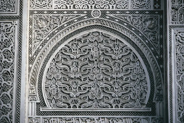 Framed Print : Bou Inaniyya Madrasa, 1350, 14th Century, stuccowork - Detail Framed Print : Bou Inaniyya Madrasa, 1350, 14th Century, stuccowork - Detail