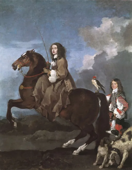 Framed Print : BOURDON, Sbastien (1616-1671). Christina of Sweden on Horseback. 1653. Baroque art. Oil on canvas. SPAIN. Madrid. Prado Museum. AISA / Everett Collection**US SALES ONLY**
