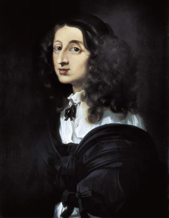 Framed Print : BOURDON, Sebastien (1616-1671). Christina of Sweden. mid. 17th c. Baroque art. Oil on canvas. SWEDEN. Stockholm. The Nacional Museum of Fine Arts
