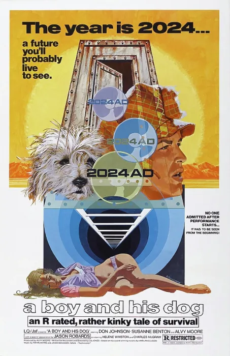Framed Print : A BOY AND HIS DOG, US poster, 1975 Framed Print : A BOY AND HIS DOG, US poster, 1975