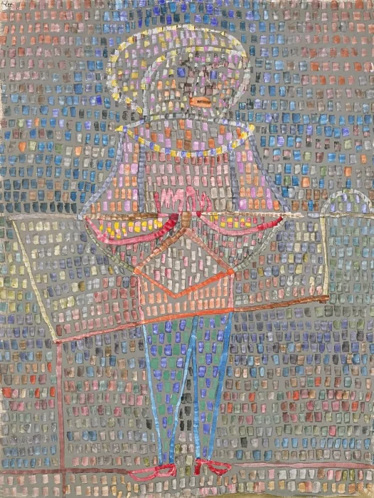 Framed Print : BOY IN FANCY DRESS, by Paul Klee, 1931, Swiss drawing, watercolor, gouache, and graphite on paper