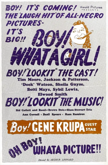 Framed Print : BOY! WHAT A GIRL!, US poster, 1947