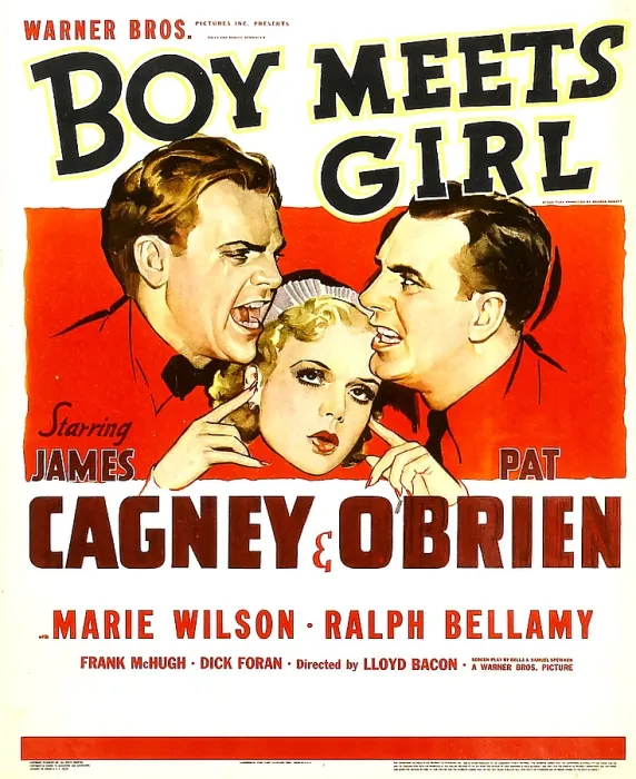 Framed Print : BOY MEETS GIRL, from left: James Cagney, Marie Wilson, Pat O'Brien, 1938