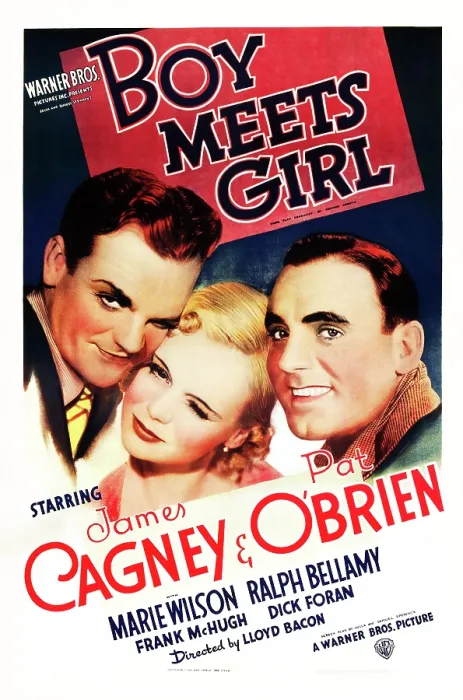 Framed Print : BOY MEETS GIRL, US poster art, James Cagney, Marie Wilson, Pat O'Brien, 1938