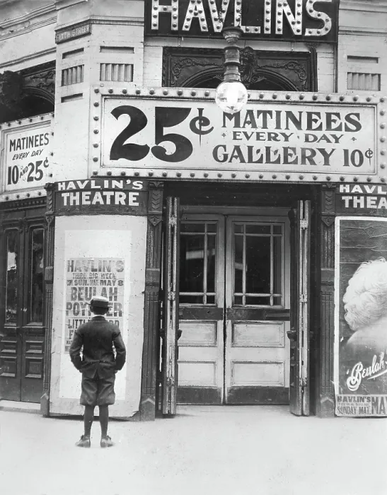 Framed Print : Boy in front of a movie theater showing a film with Beulah Poynter, original caption quote: Where the boys spend their money, St