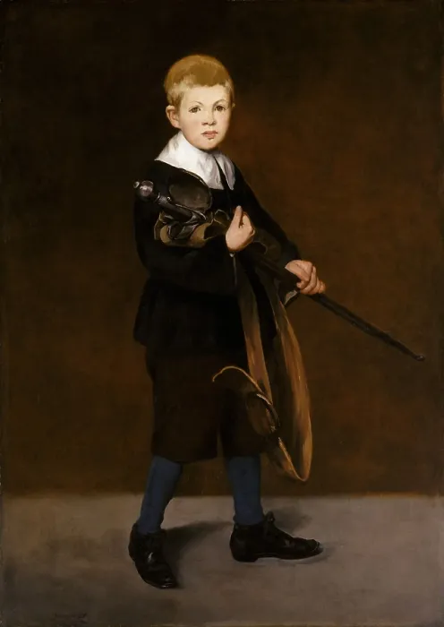 Framed Print : Boy with a Sword, by Edouard Manet, 1861 French impressionist painting, oil on canvas Framed Print : Boy with a Sword, by Edouard Manet, 1861 French impressionist painting, oil on canvas