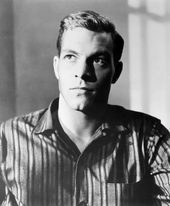 Framed Print : FOUR BOYS AND A GUN, James Franciscus, (in his film debut), 1957