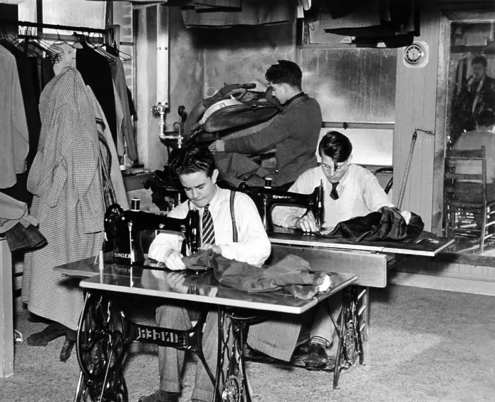 Framed Print : Boys Town citizens learned tailoring as a trade at Boys Town. 1944. (CSU_ALPHA_1753) CSU Archives / Everett Collection