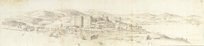 Framed Print : Bracciano, by Gaspar Van Wittel also known as Gaspare Vanvitelli, 1680, 17th Century, pen and watercolor on paper - Italy, Lazio, Rome, Central National Library Framed Print : Bracciano, by Gaspar Van Wittel also known as Gaspare Vanvitelli, 1680, 17th Century, pen and watercolor on paper - Italy, Lazio, Rome, Central National Library