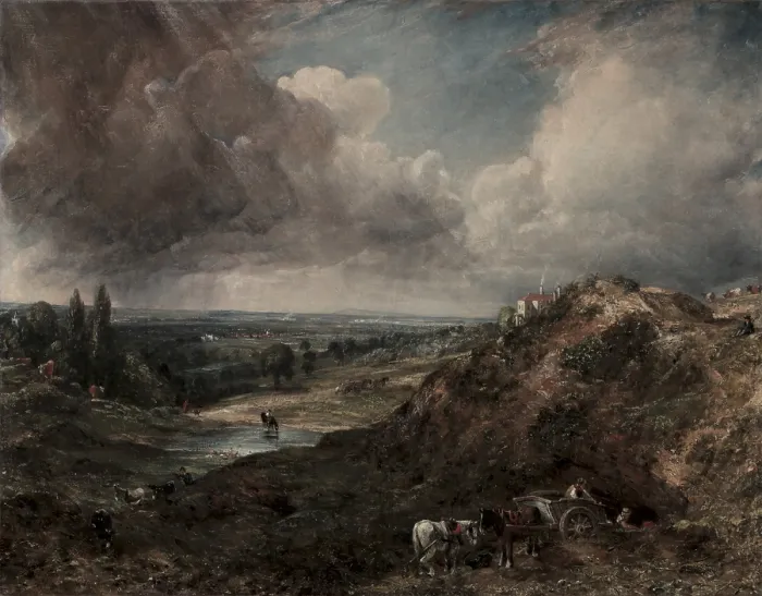 Framed Print : Branch Hill Pond, Hampstead, 1828, by John Constable, 1776-1837, English painting, oil on canvas