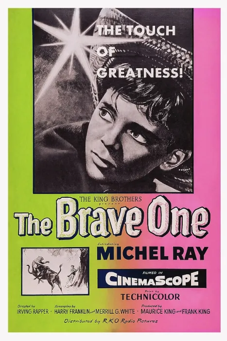 Framed Print : THE BRAVE ONE, US poster art, Michel Ray, 1956