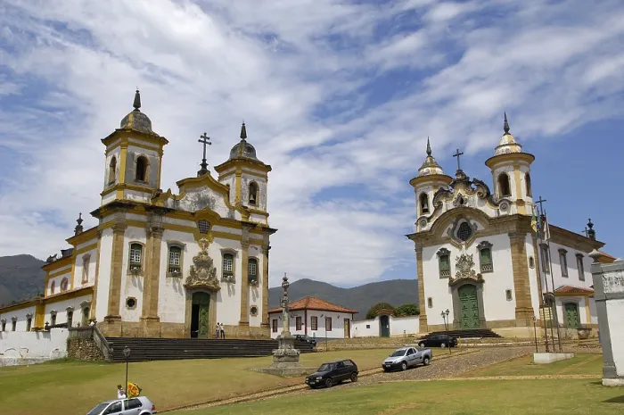 Framed Print : BRAZIL. Mariana. Square Minas Gerais. Church of Carmen and Church of St. Francis of Assisi. - Rafa Perez / Iberfoto / Everett Collection (161137)**US SALES ONLY** Framed Print : BRAZIL. Mariana. Square Minas Gerais. Church of Carmen and Church of St. Francis of Assisi. - Rafa Perez / Iberfoto / Everett Collection (161137)**US SALES ONLY**