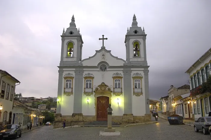 Framed Print : BRAZIL. San Joao del Rey. Iglesia del Rosario. Colonial baroque. - Rafa Perez / Iberfoto / Everett Collection (331111)**US SALES ONLY**