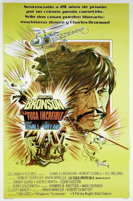 Framed Print : BREAKOUT, (aka LA FUGA INCREIBLE), Argentinan poster, Charles Bronson, 1975 Framed Print : BREAKOUT, (aka LA FUGA INCREIBLE), Argentinan poster, Charles Bronson, 1975