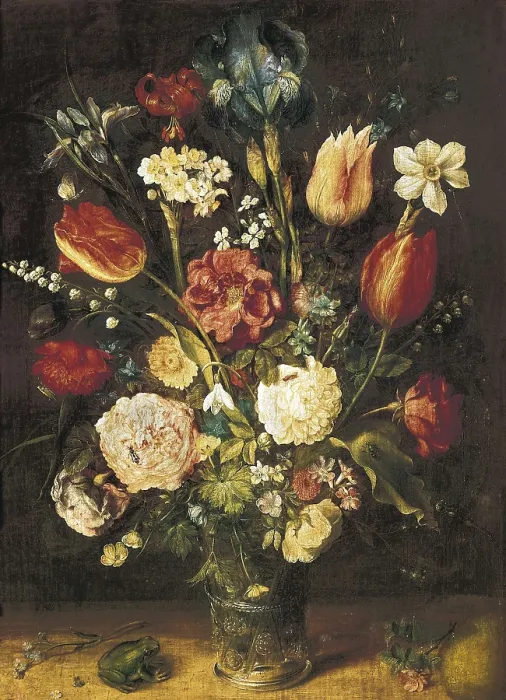 Framed Print : Breugel, Jan, The Elder, called 'Velvet Bruegel' (1568-1625). Vase of Flowers. 1610s. Flemish art. Oil on canvas. SPAIN. Madrid. Prado Museum