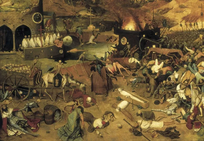 Framed Print : Breugel, Pieter, The Elder, called 'Peasant Bruegel' (1525-1569). The Triumph of Death. ca. 1562. Allegorical representation of the triumphs of the death. Flemish art