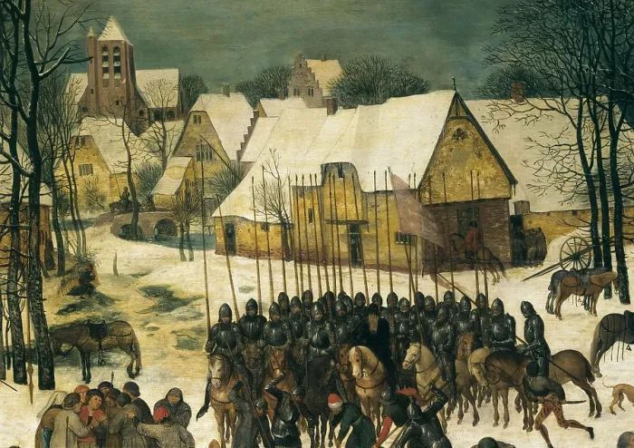 Framed Print : Breugel, Pieter, The Elder, called 'Peasant Bruegel' (1525-1569). Massacre of the Innocents. 1560s Framed Print : Breugel, Pieter, The Elder, called 'Peasant Bruegel' (1525-1569). Massacre of the Innocents. 1560s