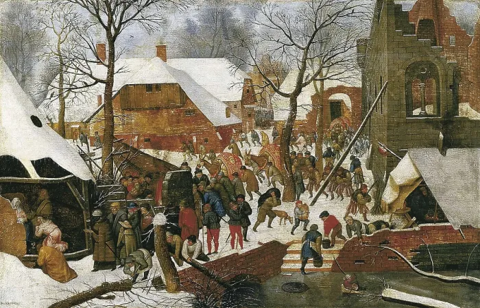 Framed Print : Breugel, Pieter, II, The Younger, called 'Hell Bruegel' (1564-1638). The Adoration of the Magi. end 16th c. Flemish art. Oil on canvas. RUSSIA. Saint Petersburg