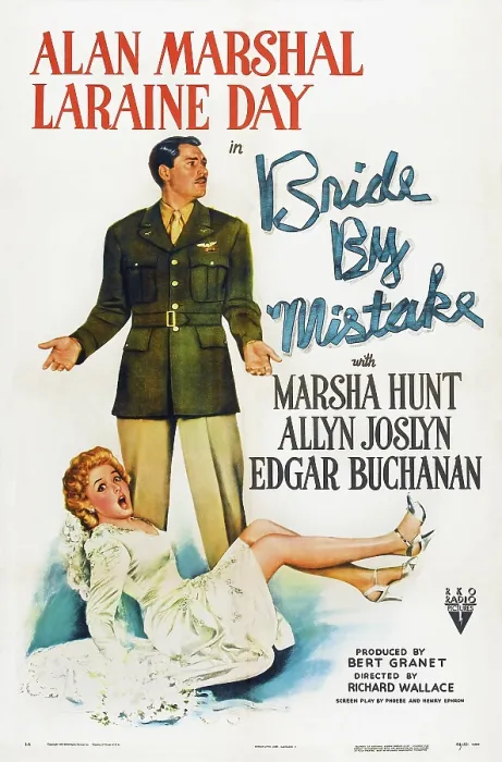 Framed Print : BRIDE BY MISTAKE, US poster, Laraine Day (front), Alan Marshal, 1944 Framed Print : BRIDE BY MISTAKE, US poster, Laraine Day (front), Alan Marshal, 1944