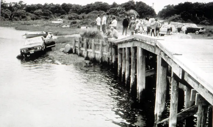 Framed Print : Bridge to Chappaquiddick Island that Ted Kennedy drove off, killing Mary Jo Kopechne, 7-19-69. Courtesy: CSU Archives / Everett Collection Framed Print : Bridge to Chappaquiddick Island that Ted Kennedy drove off, killing Mary Jo Kopechne, 7-19-69. Courtesy: CSU Archives / Everett Collection
