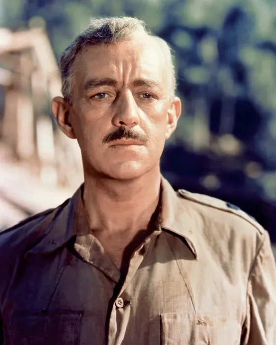Framed Print : THE BRIDGE ON THE RIVER KWAI, Alec Guinness, 1957
