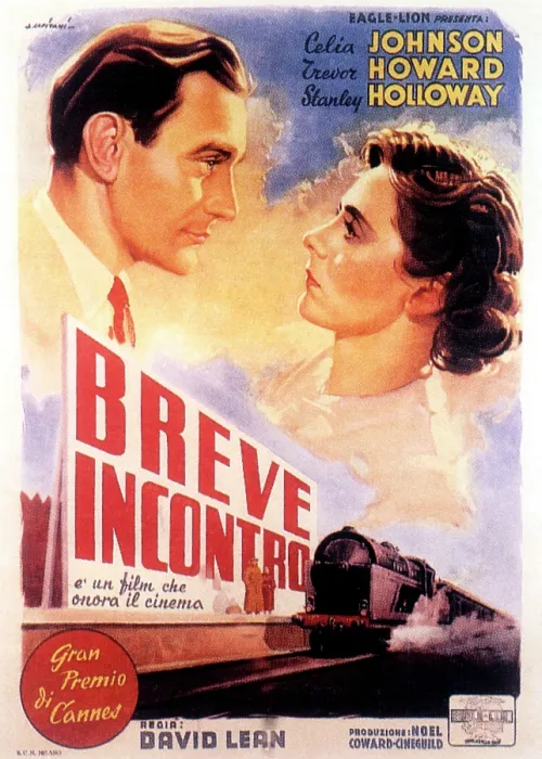 Framed Print : BRIEF ENCOUNTER, (aka BREVE INCONTRO), from left: Trevor Howard, Celia Johnson, 1945