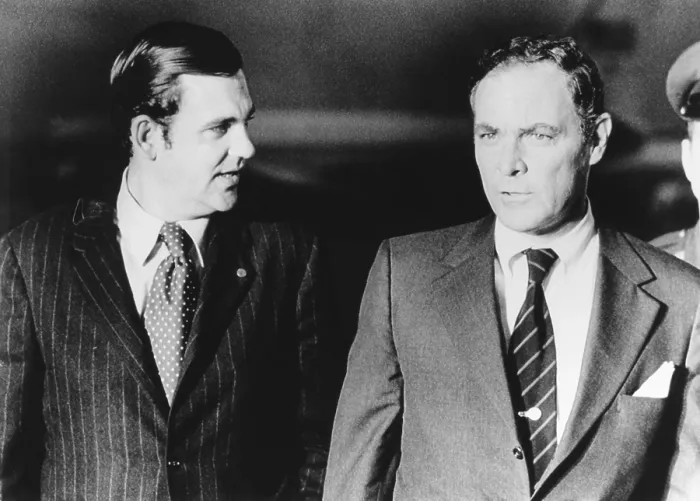 Framed Print : Brig. Gen. Alexander Haig (right), and Nixon's Press Secretary, Ronald Ziegler leaving for Beijing. Dec. 29, 1971 Framed Print : Brig. Gen. Alexander Haig (right), and Nixon's Press Secretary, Ronald Ziegler leaving for Beijing. Dec. 29, 1971
