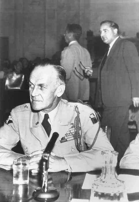 Framed Print : Brig. Gen. Ralph Zwicker prepares to resume testimony before the Senate Censure Committee. Sept. 3, 1954. Sen Framed Print : Brig. Gen. Ralph Zwicker prepares to resume testimony before the Senate Censure Committee. Sept. 3, 1954. Sen
