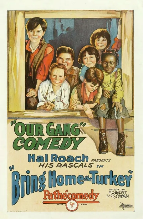 Framed Print : BRING HOME THE TURKEY, left half, top to bottom: Johnny Downs, Joe Cobb, Jackie Condon; right half, clockwise from top: Peggy Eames, Allen Farina Hoskins
