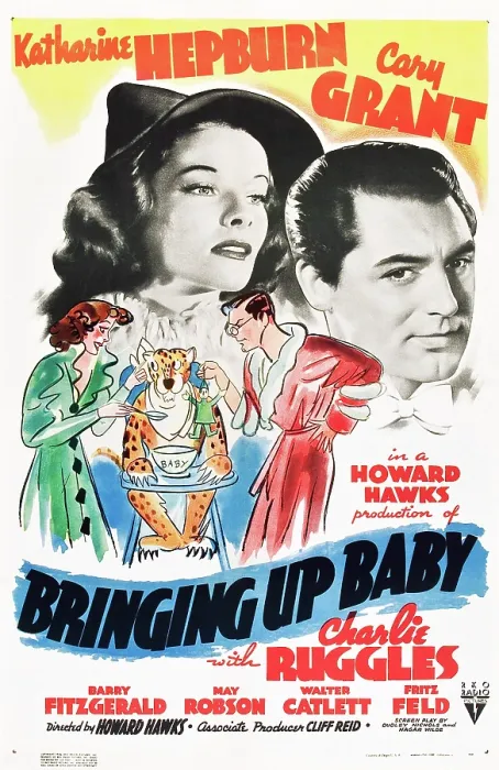 Framed Print : BRINGING UP BABY, Katharine Hepburn, Cary Grant, 1938