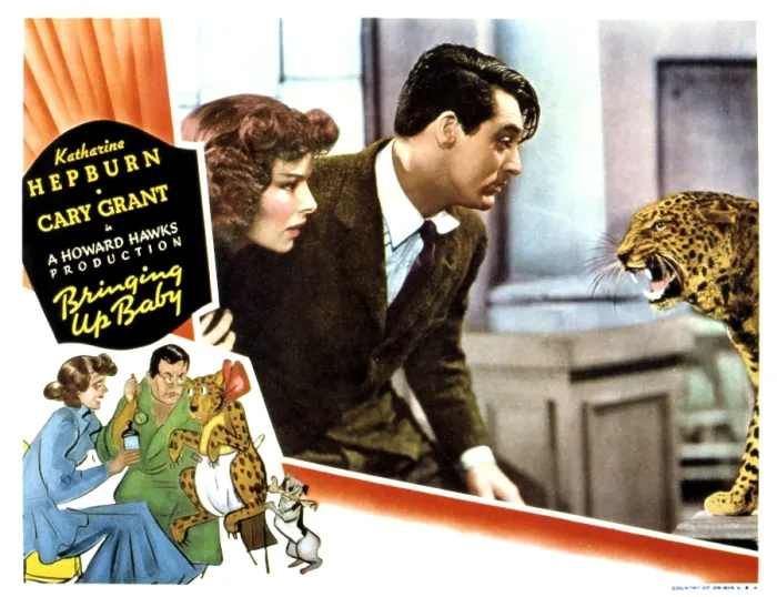 Framed Print : BRINGING UP BABY, Katharine Hepburn, Cary Grant, 1938