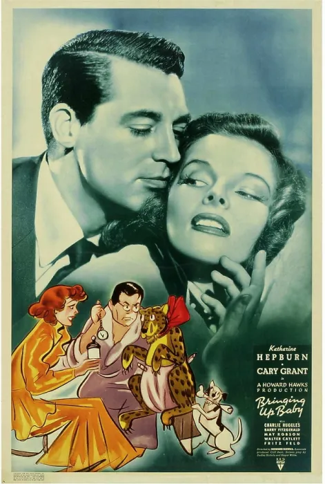 Framed Print : BRINGING UP BABY, top from left: Cary Grant, Katharine Hepburn, 1938 Framed Print : BRINGING UP BABY, top from left: Cary Grant, Katharine Hepburn, 1938